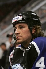 Rhett Warrener Primus Worldstars watches the game v the HV71- Ice Hockey Photo