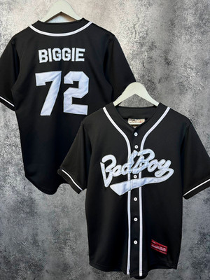 Authentic Invisible Bully #72 Bad Boy Biggie Baseball Trikot Notorious Big S