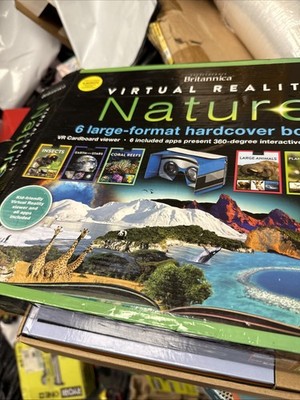 Nature Encyclopedia Britannica Virtual Reality Nature Interactive 6 HC Book Set