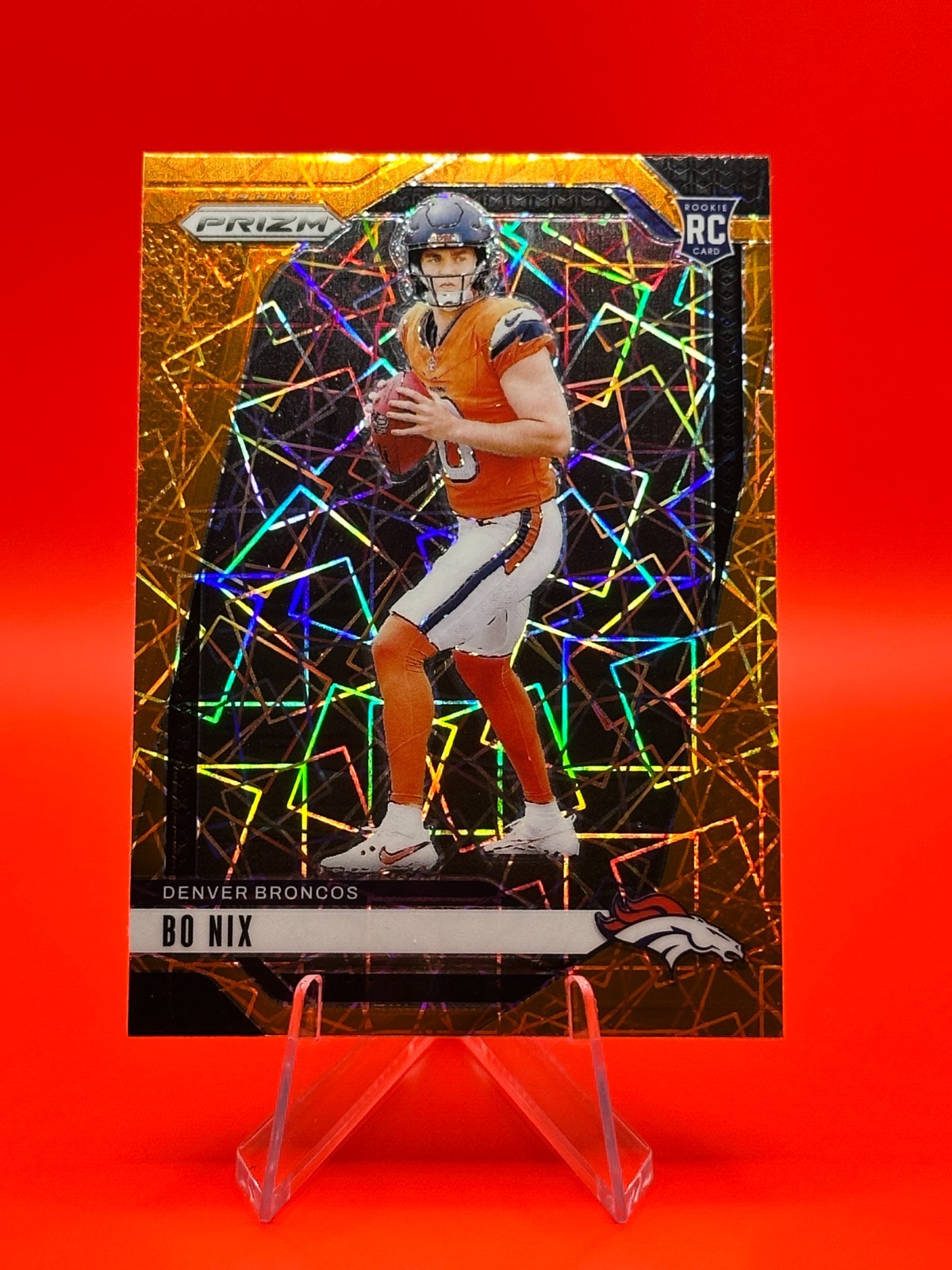 2024 Panini Prizm - Rookies Bo Nix #309 Lazer Prizm (RC)