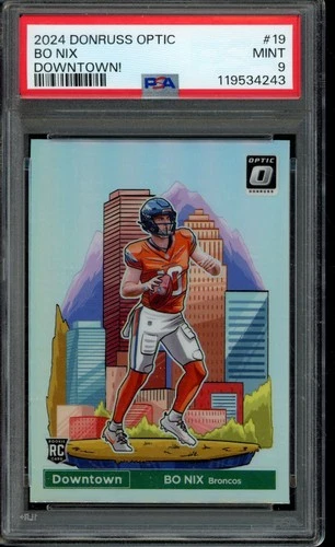 2024 Optic Bo Nix Downtown RC SSP #19 PSA 9