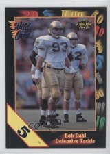 1991 Wild Card Draft 5 Stripe Bob Dahl #96 Rookie RC f7f. rookie card picture