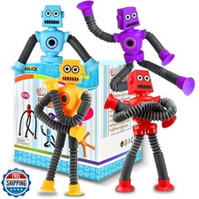 Robot Sensory Travel Toys 4Pcs for Toddlers Kid Boy Year Old Ages 3 4 5 6 7 8
