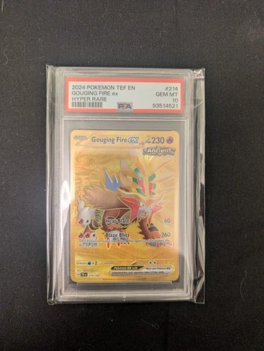 Gouging Fire EX 214/162 Sv05: Temporal Forces Holo PSA 10
