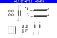 Hinterachse ATE 03.0137-9278.2 ZubehöRsatz, Bremsbacken FüR Peugeot,Renault