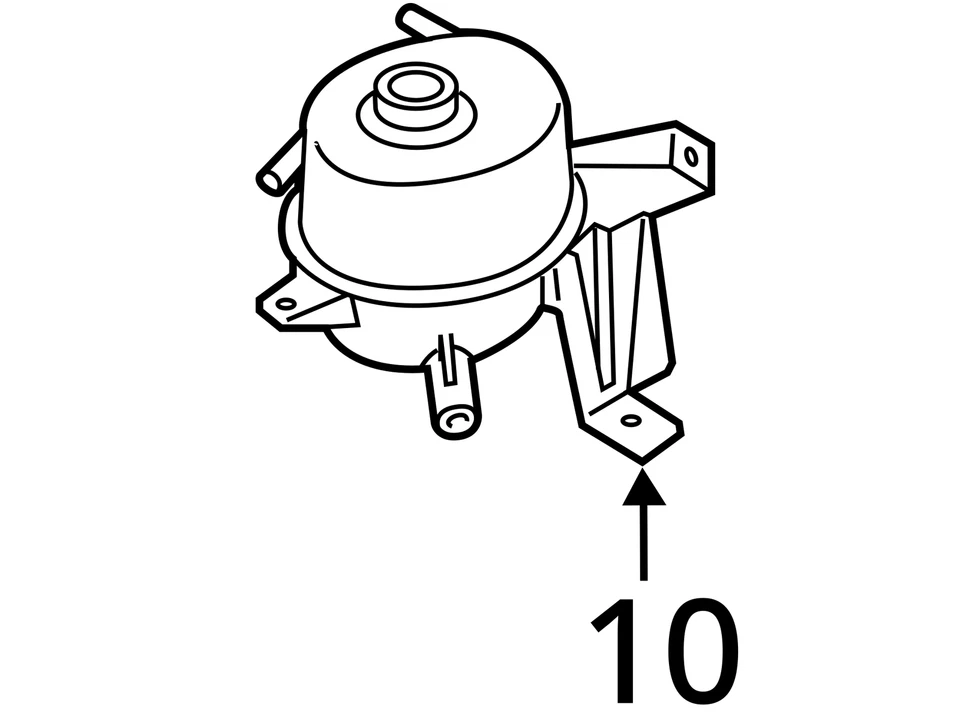 Ford Ranger 2002 botella de desbordamiento de refrigerante fabricante de equipos originales 88 k millas - LKQ429737263 Foto 4 de 4