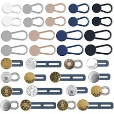 36 Pcs Button Extenders for Jeans, Pants Button Waistband Extender, Flexible ...
