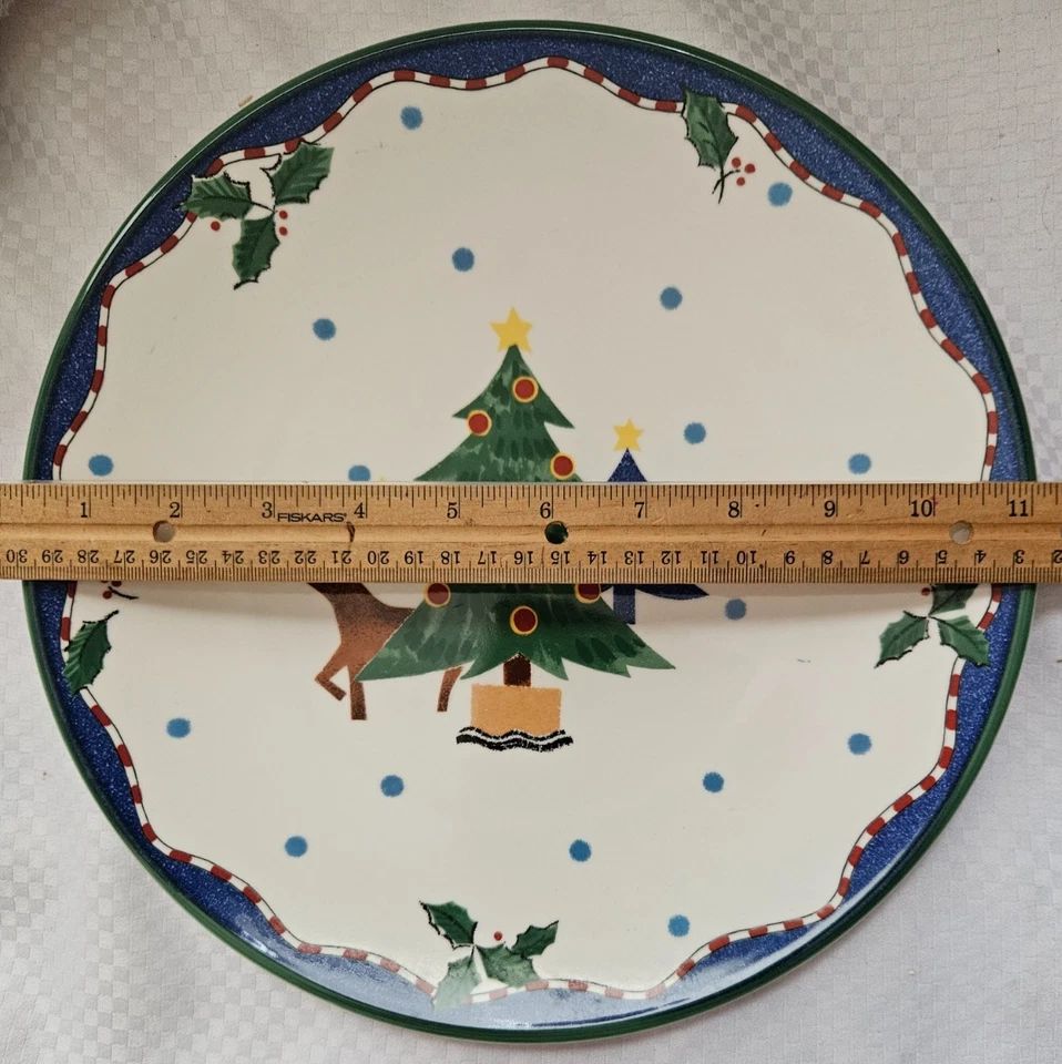 Juego de 6 platos de cena Mikasa Fashion Plaza Navidad brillante/decoración navideña Foto 2 de 4