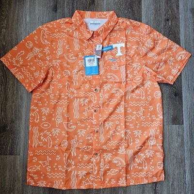 Columbia Men's Tennessee Volunteers Super Slack Tide Omni-Wick Button-Up Shirt 