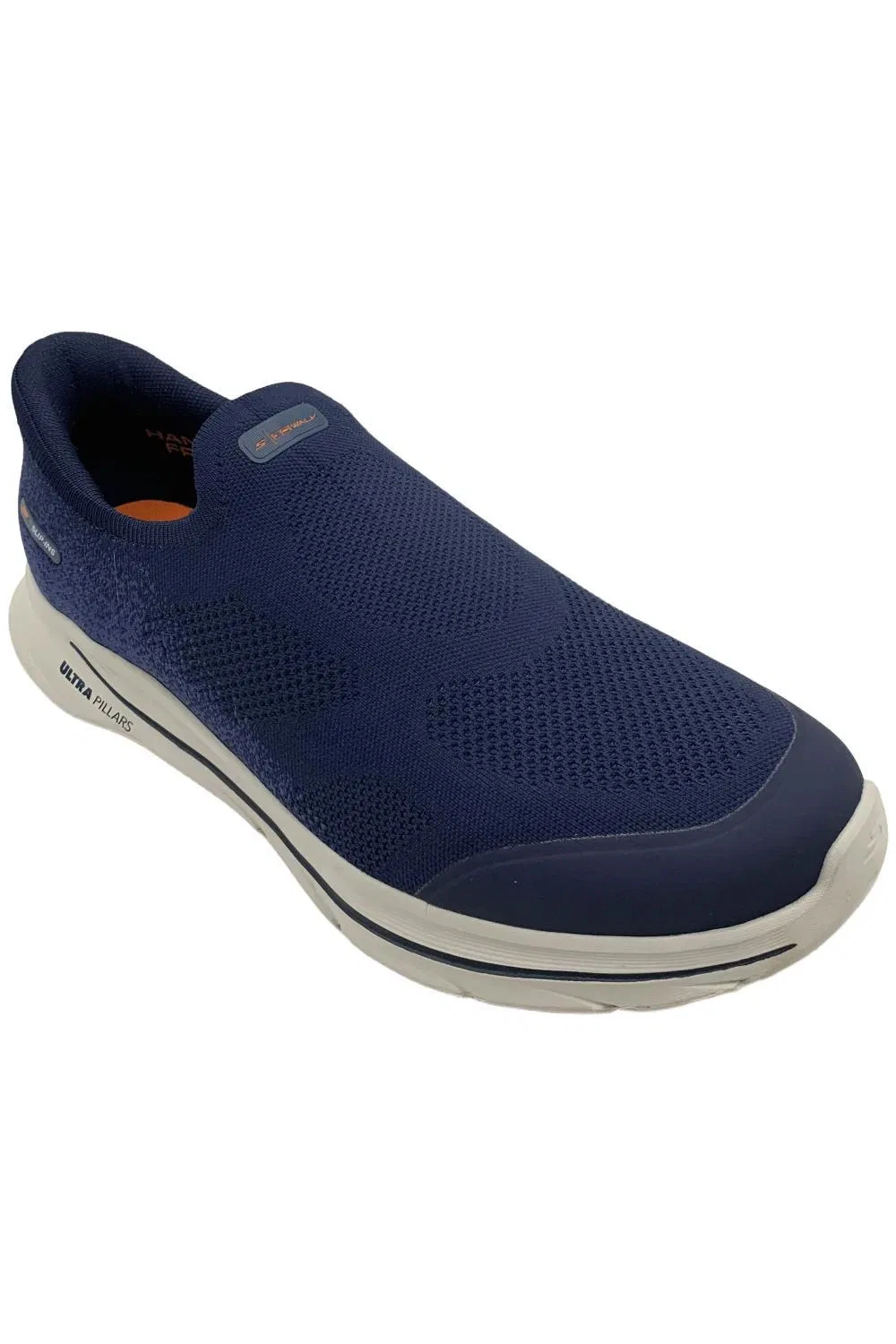 Skechers Men's Go Walk 8 Pelayo Athletic Sneakers Navy/Orange