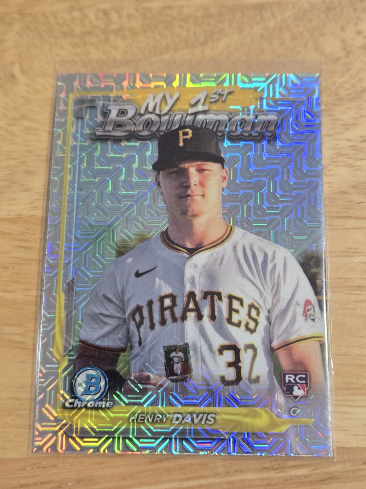 2024 Bowman Chrome - My 1st Bowman Henry Davis #M1B-35 Mojo Refractor (RC)