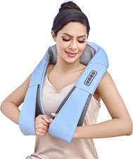 Shiatsu Neck and Back Massager with Heat, Deep Tissue 4D Kneading Massage Pil...