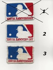 Major League Baseball Flannel Jersey Patch MLB 100th Anniversary ORIGINAL 1969