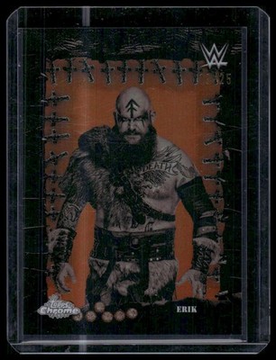 2025 Topps Chrome WWE x Cactus Jack #FMP-46 Erik Famed Phantoms Orange #/25
