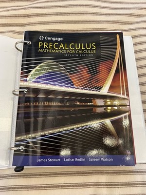 Cengage Precalculus Mathematics for Calculus Seventh Edition Stewart Looseleaf