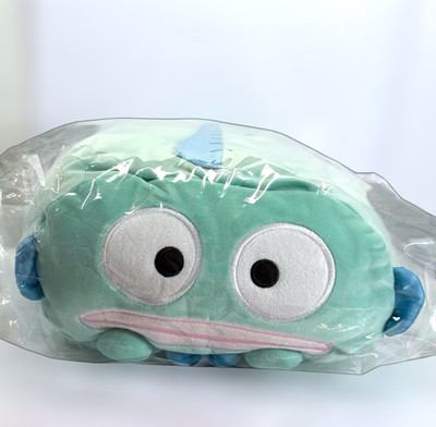 Sanrio Hangyodon Pillow Large 6.5 x 13.5 inch Hatayama Shoji Cushion
