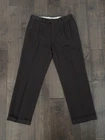 Brooks Brothers 346 Mens 100% Wool Brown Dress Pants Size 34X30 Pleated Front