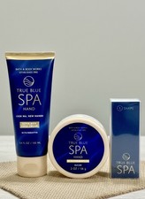 Bath Body Works True Blue Spa Mini Manicure Set Hand Cream Scrub Buffer