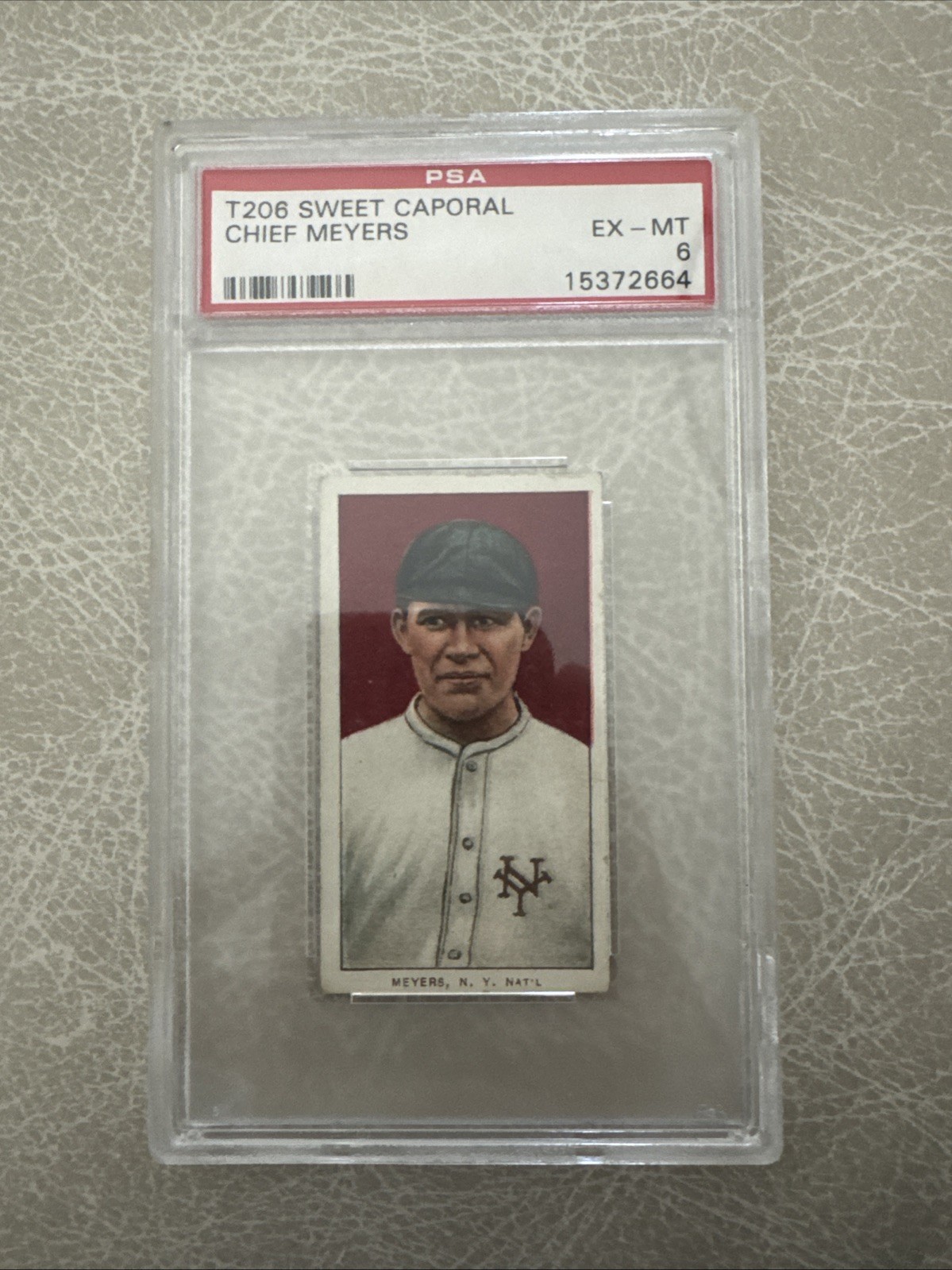 1909-11 T206 - Chief Meyers 350-460 Factory No. 25 Back Portrait (RC)