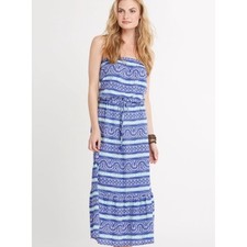 NWT Vineyard Vines Silk blend beach print maxi dress size large