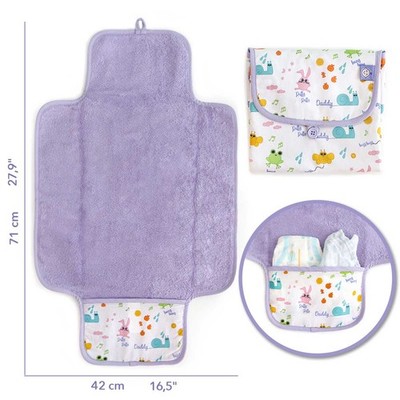 Milk&Moo Friends Baby Diaper Changing Pad, 100% Turkish Cotton Baby Changing Pad