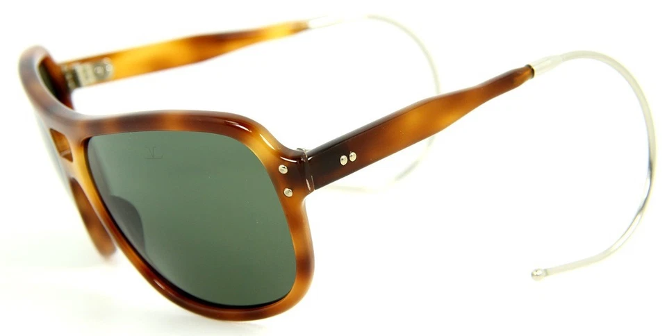 Gafas de sol vintage Vuarnet Glacier 003 acetato marrón gancho de cable PX3000 359 $ Foto 2 de 4