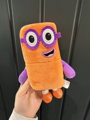 Offizielle Nummernblöcke Nummer 2 zwei Plüschtier Kuscheltier CBeebies Sehr guter Zustand