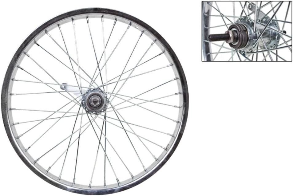 Wheel Master 20x2.125" Rear Wheel - Steel, Coaster Brake, Chrome, 36H