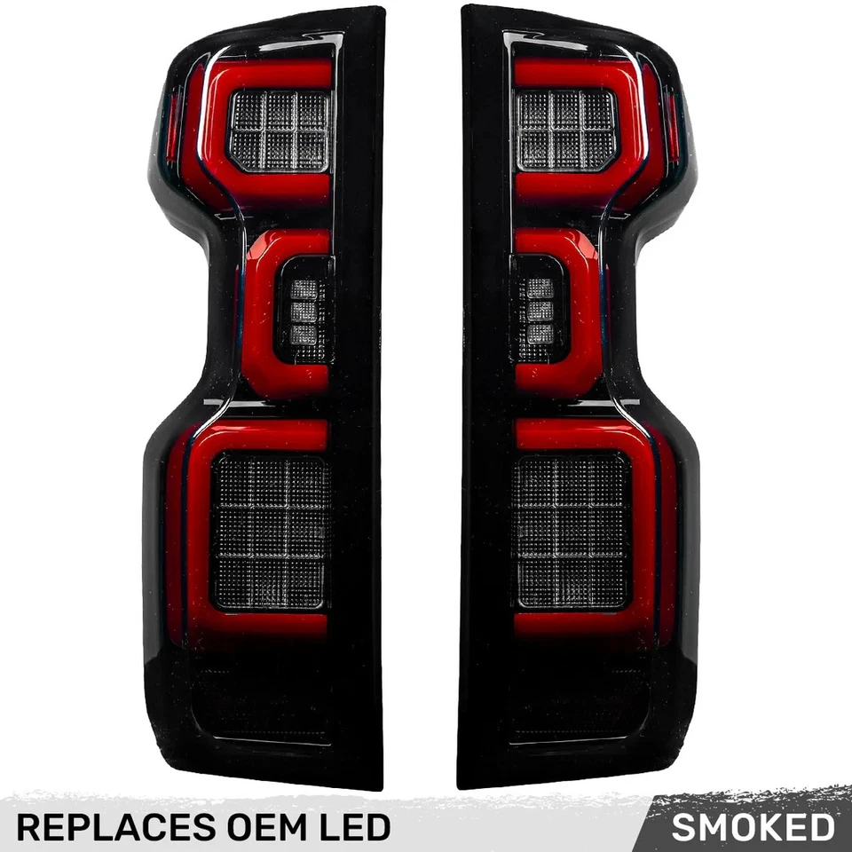 Luces traseras LED OLED ahumadas Recon 264397LEDBK para Silverado 1500/2500 19-25 Foto 2 de 4
