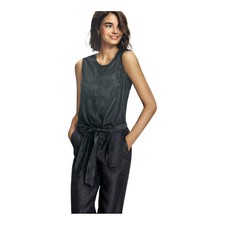 SALE £10~ Heidi Klum ~ Dark/Light Denim Look Tapered Leg Jumpsuit~ BNWT~ UK14