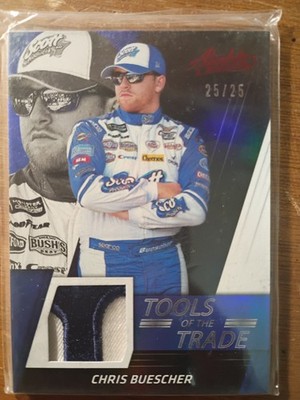 Chris Buescher 2 Card Relic Lot