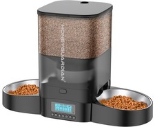 3.5L Automatic Cat Feeder for Two Cats, Food Dispenser with Stainless Steel B...