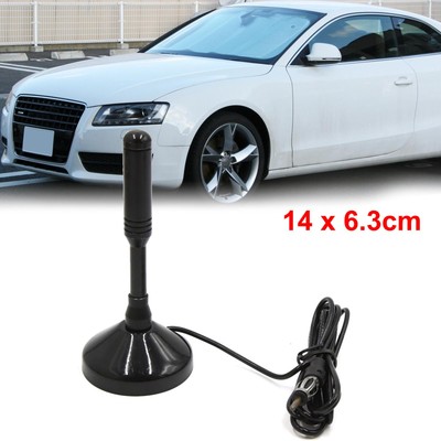 universal schwarz Auto Fahrzeug magnetische Basis AM FM Radio Signal Antenne