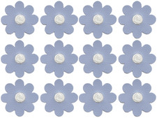 Purple Lavender Daisy Flower Patch Cut out Sew on Lot of 12