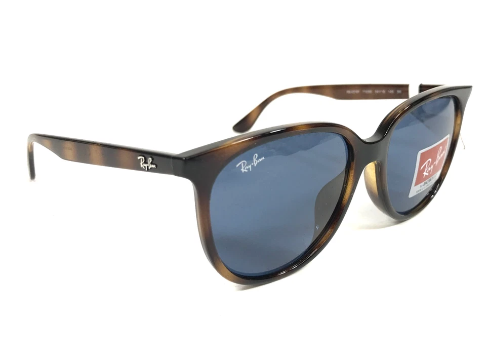 Gafas de sol Ray-Ban RB4378F 710/80 Tortuga Asiático Ajuste Monturas con Lentes Azul Oscuro Foto 3 de 4