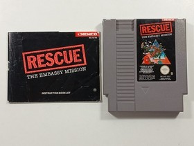 RESCUE THE EMBASSY MISSION NINTENDO NES PAL-B FRA (WITHOUT HOLD - GOOD CONDITION