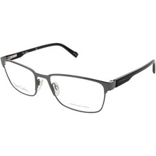 Pierre Cardin Men's Eyeglasses Dark Ruthenium Rectangular Frame PC 6854 0KJ1