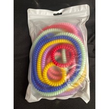 Chew Necklaces for Sensory Autistic ADHD 12 Pack Assorted Colors Spiral Cord