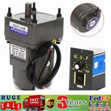 AC Gear Motor Electric Motor Variable Speed Controller 1:15 90 RPM 110V 40W