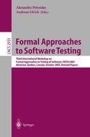 Andreas Ulrich | Formal Approaches To Software Testing | Taschenbuch | Englisch