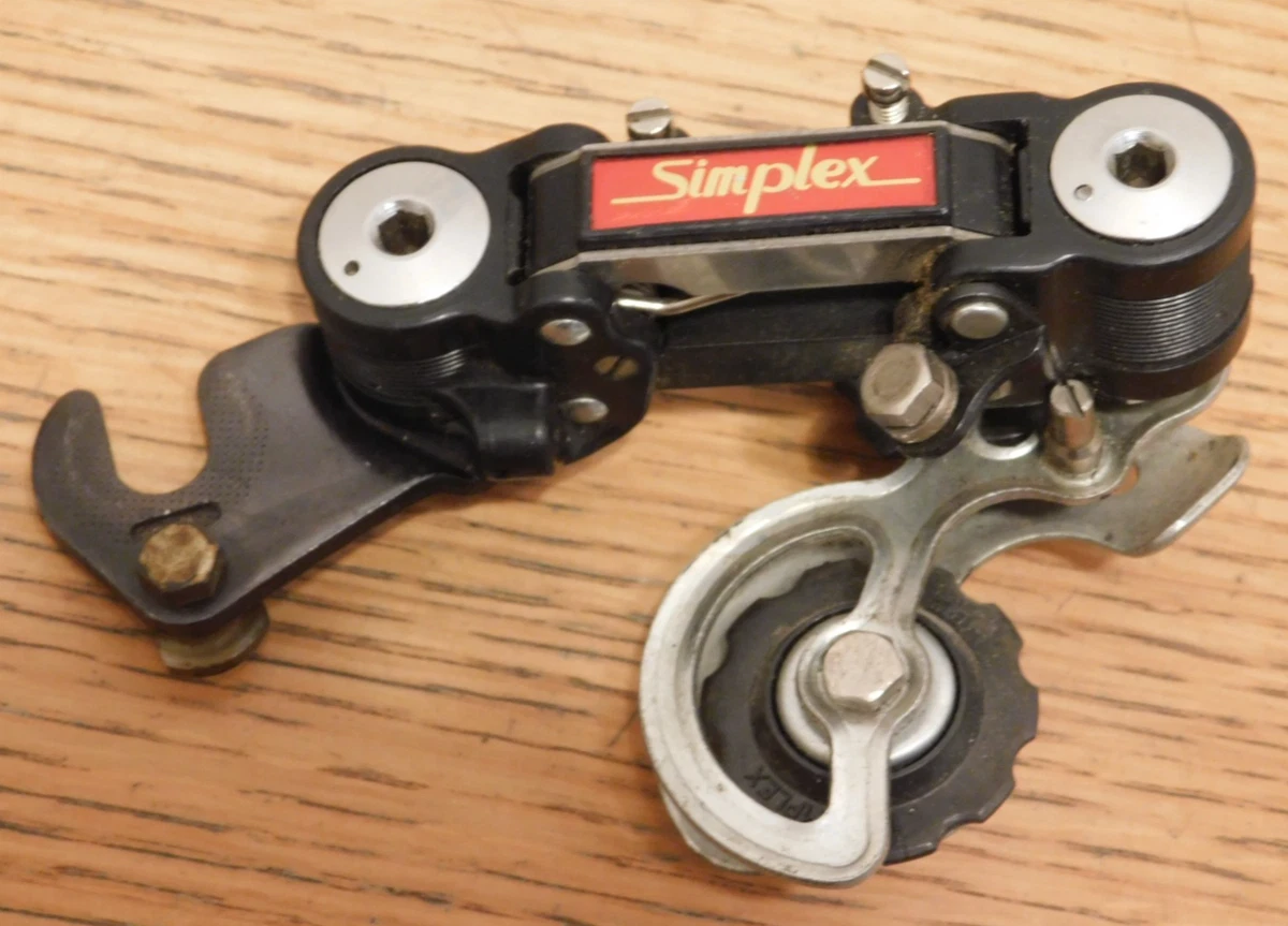Dérailleur Arrière Simplex 1970 - Vélo Route Vintage Français, Aluminium Argenté