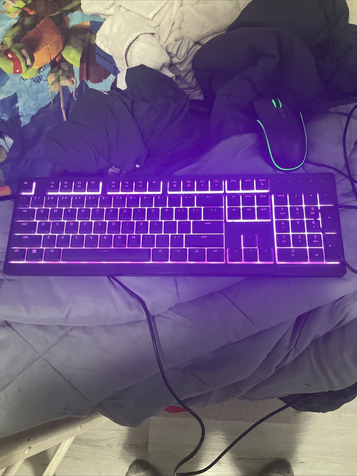 Gaming Keyboard and Mouse Mechanical Feel RGB Led Light Backlit for Desktop PC-image