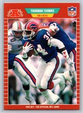 1989 Pro Set #32 Thurman Thomas RC Rookie Buffalo Bills