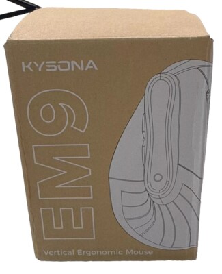 KYSONA 57° Ergonomic Wireless Tower Mouse Vertical Quiet Ergo Mouse New Open Box