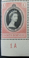 NORTH BORNEO 1953 SG371 QEII 10c. CORONATION  -  MNH