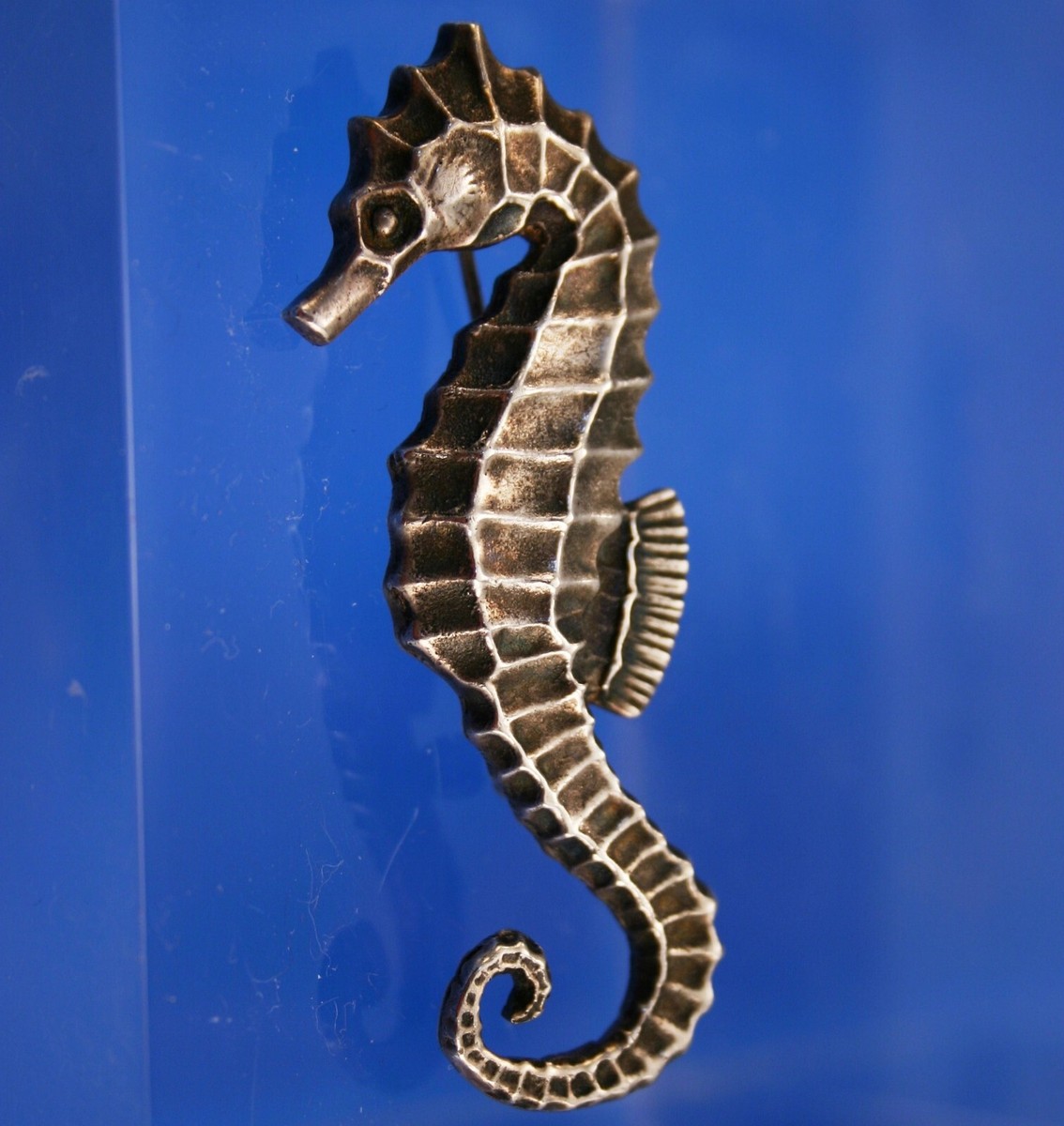 E. Dragsted Sterling PAIR of Seahorse Brooches  Denmark View 3