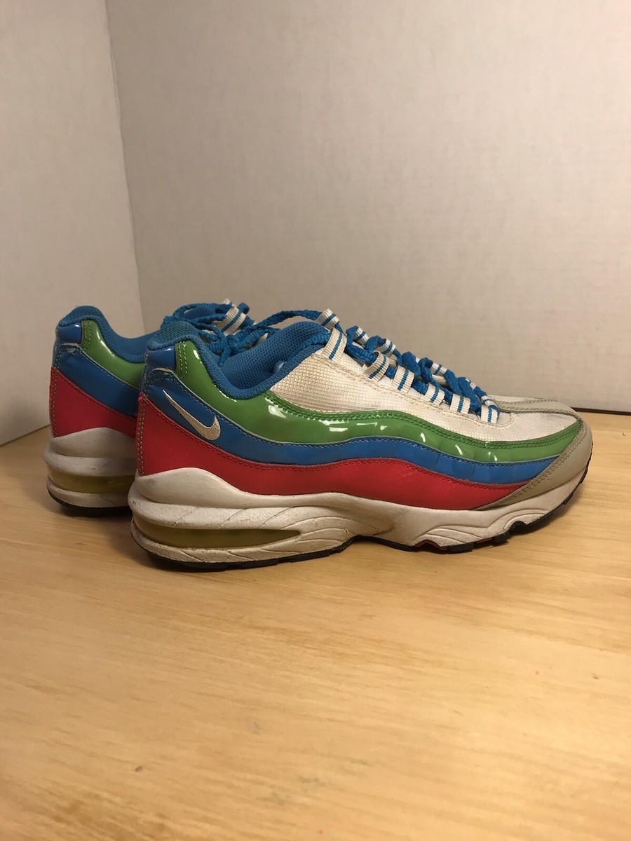 NIKE AIR MAX 95 YOUTH SIZE RARE WHITE/GREEN/BLUE/PINK Womens - Main Image