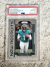 PSA 10 2021 FOOTBALL CARD PRIZM NEW RECRUITS ROOKIE TRAVIS ETIENNE JAGUARS RARE