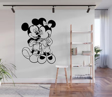 Mickey And Minnie Mouse Cartoon Styled Vinyl Wall Art Decal Sticker CA3