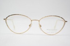 Vintage Glasses Eschenbach 3575 Titan Gold Multicolored Oval Eyeglass Frame